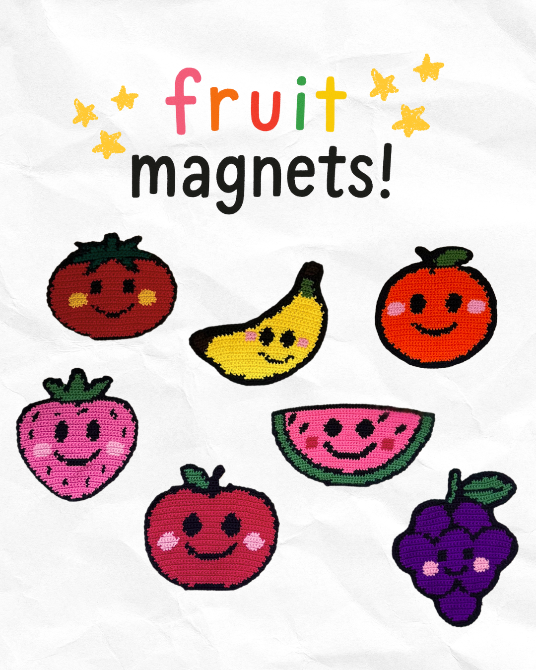 Fruit magnets bundle- GRAPHS ONLY